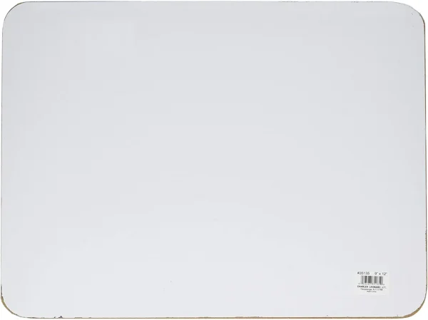 Charles Leonard Magnetic Dry Erase Boards, 2 Sided, Plain/Lined, White, 1 Each (35135)
