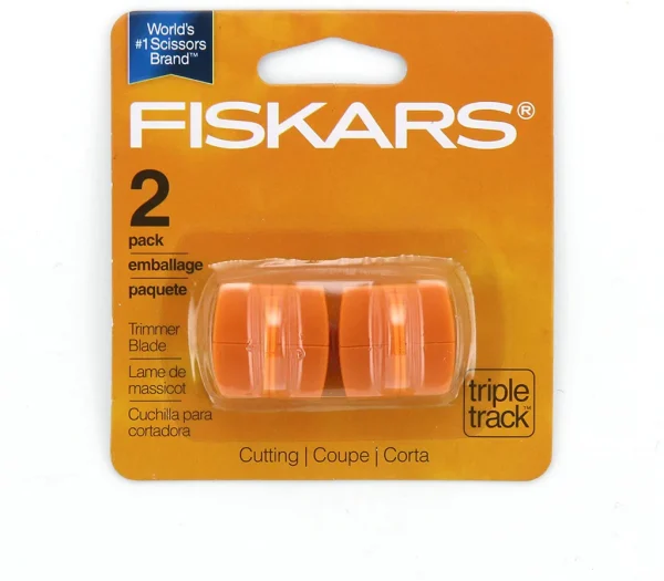 Fiskars 1968701001 Replacement Steel Blade Carriage for 12? Portable Trimmer (Pack of 2)